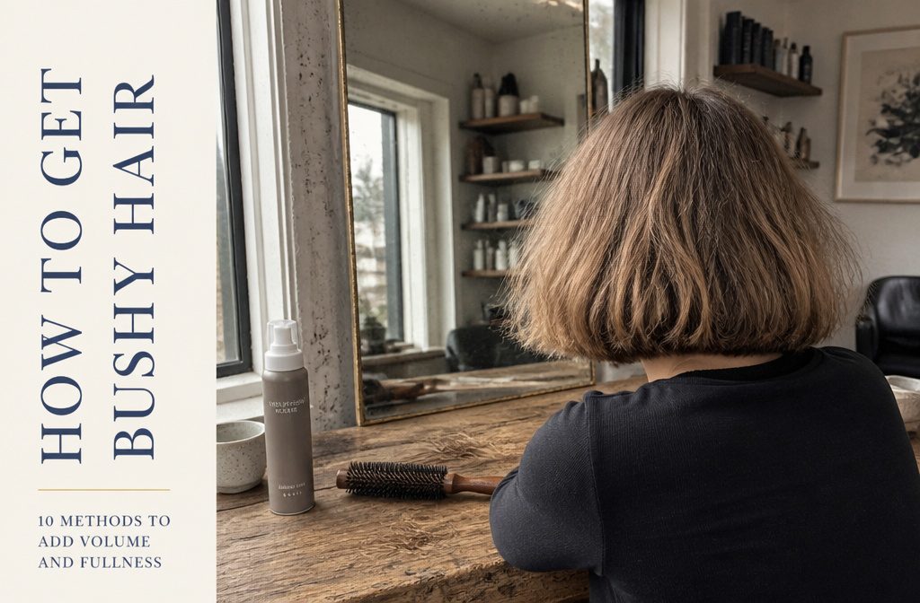 Hair lifted at the roots with soft volume through the lengths