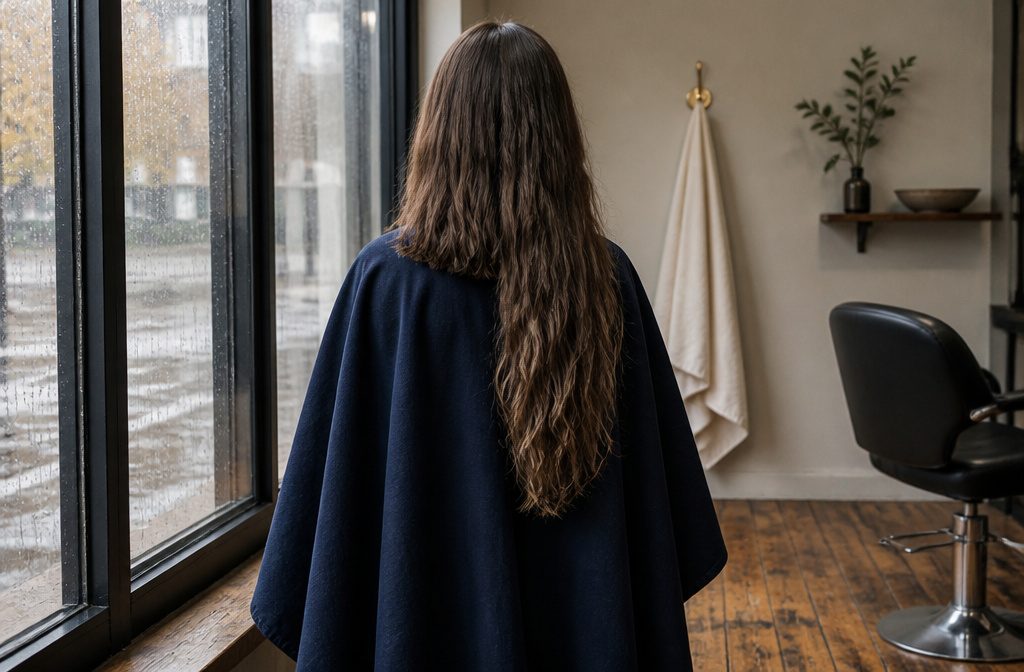 Side by side long and medium hairstyles with different hair lengths